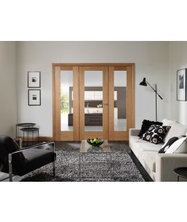 Oak Easi Frame Internal Door System - 2017 x 3000mm