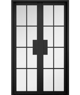 Malvern Room Divider Pre-finished Black Door (Manhattan Range)