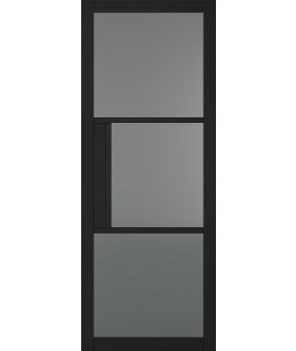 Tribeca 3L Tinted Pre-finished Black Door part of Manhattan Range