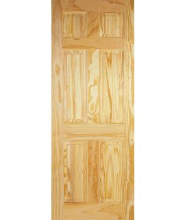 6 Panel Clear Pine Door