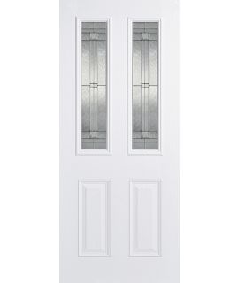Malton 2L Glazed External Pre-Finished White Door