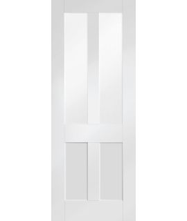 Malton Shaker Internal White Primed Door with Clear Glass