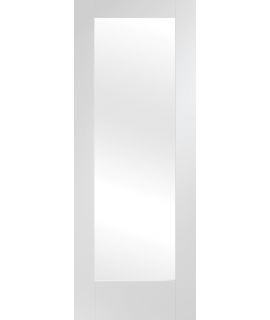 Pattern 10 Internal White Primed Door with Obscure Glass