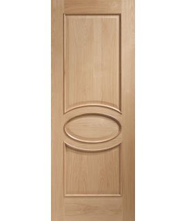 Calabria Unfinished Internal Oak Door with Raised Mouldings