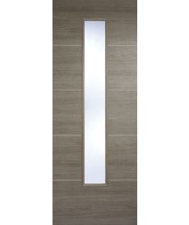 Santandor Laminated Glazed Light Grey Door (Pre-Finished)