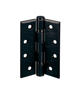 Matt Black CE Fire Rated Butt Hinges (Pack of 3). 4x3 INCH x3MM           