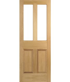 Malton 2L Unglazed Internal Unfinished Oak Door excluding Glass