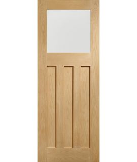 DX Pre-Finished Internal Oak Door with Obscure Glass - 1981 x 762 x 35mm (30")