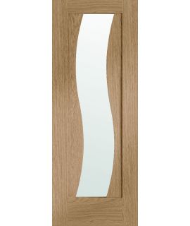 Florence Pre-Finished Oak Door with Clear Glass