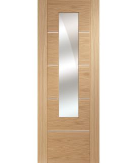 Portici Pre-Finished Oak Door with Mirror Panel - 1981 x 762 x 35mm (30")