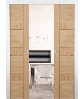 Double Pocket Door System Pre-Assembled Set (Doors Supplied Separately)