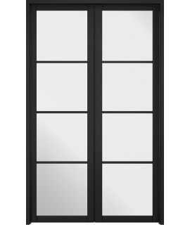 Soho Room Divider Pre-finished Black Door (Manhattan Range)