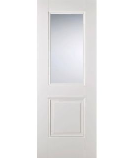 Arnhem 1L/1P Glazed Grained Primed Plus White Door