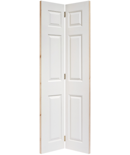 6P Bi-Fold Primed White Doors 762 x 1981