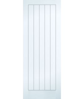 Vertical 5 Panel Primed White Door