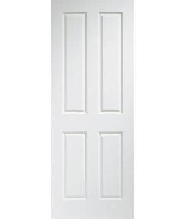 Victorian 4 Panel Internal Pre-Finished White Moulded Door